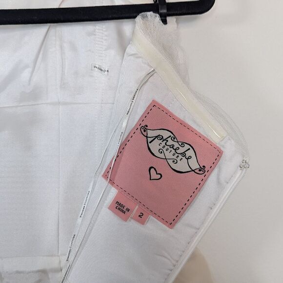 NWT Phoebe Couture Strapless Tiered Rushed Mini Formal Dress White Champagne 2 - Picture 6 of 8